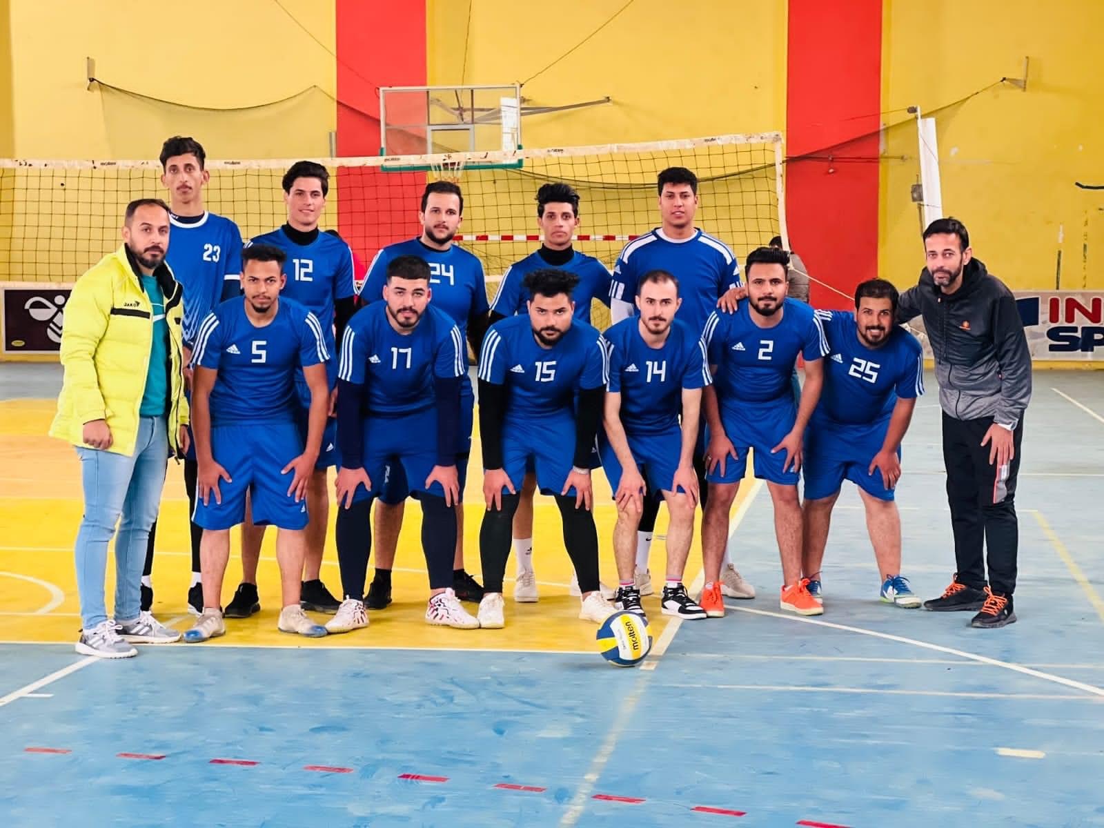 جانب من مشاركة فريق كلية الإدارة والاقتصاد ببطولة الجامعة