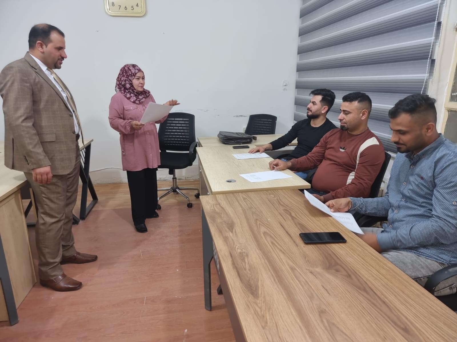 وحدة التعليم المستمر في كليتنا تقيم دورة تدريبية عن النظام المحاسبي الموحد في دوائر الدولة